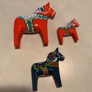 Authentic Nils Olsson Swedish Wooden Dala Horses